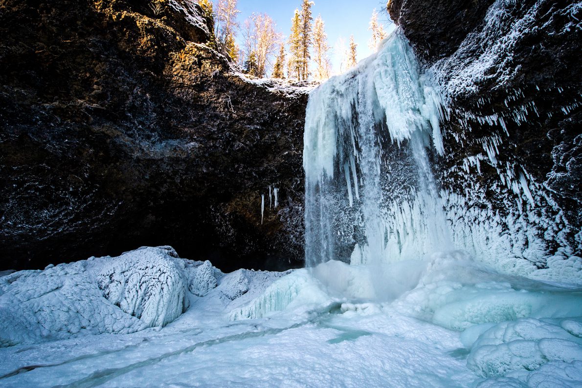 Seasons - frozen waterfall
