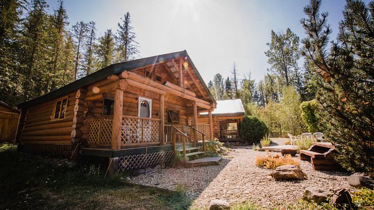 Log cabin accommodation