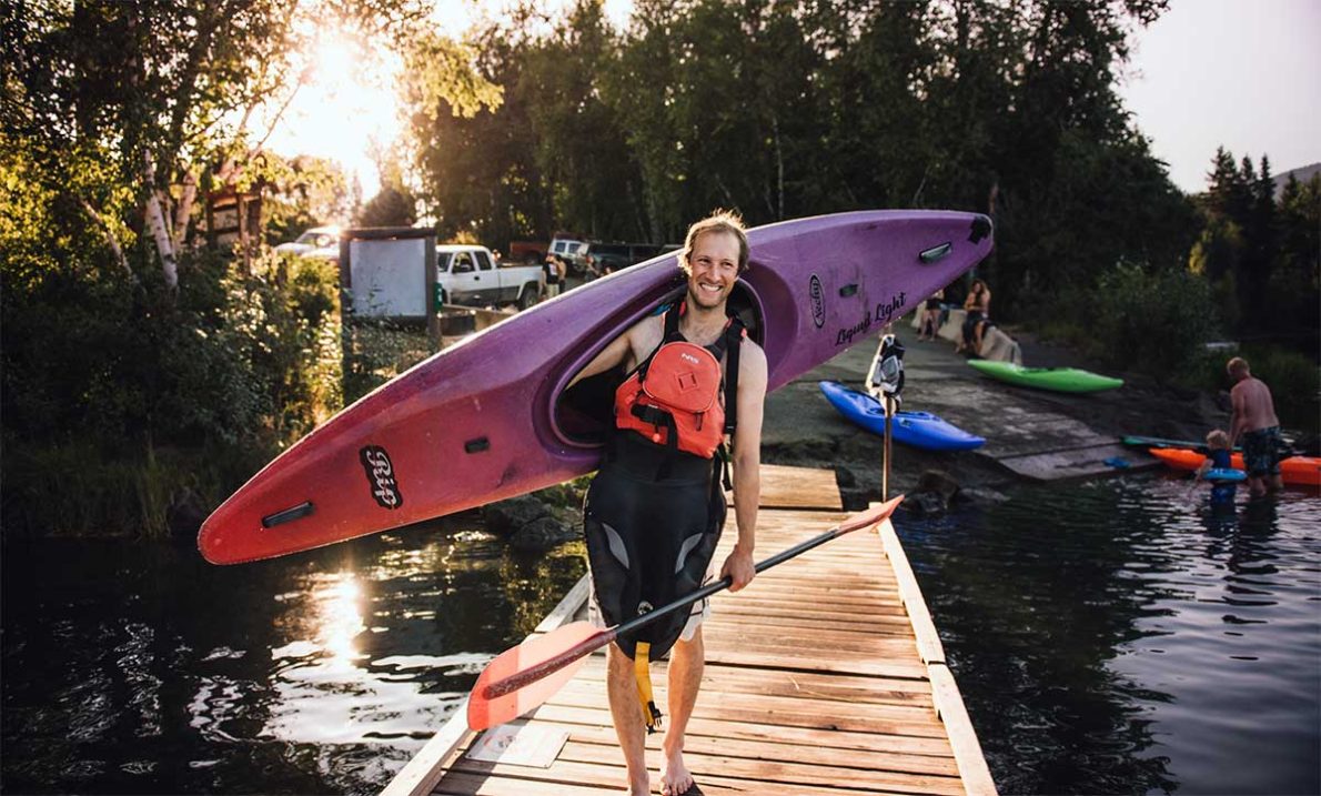 Sports Tourism | kayaker on dock 1200